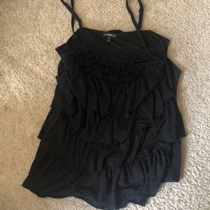 express ruffle tank